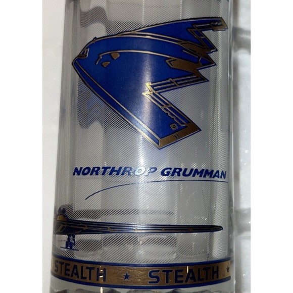 Northrop Grumman Aviation B-2 Stealth Bomber BEER MUG military 22k Gold USA Ofcl - Picture 5 of 12